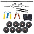 Body Maxx 20 Kg Coated Weight Lifting Home Gym Pack 4 Rods Combo 4 